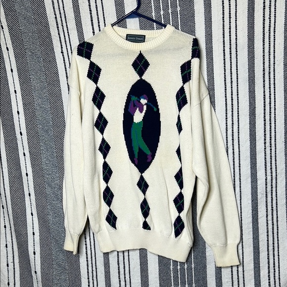 Vintage Kenneth Robert’s Golf Knit Sweater - Picture 1 of 3